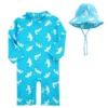 Children's One-piece Swimsuit SPF 50 Summer New Swimsuit INS Style Boy Baby Girl Beach Split Swimsuit Children's Sun Hat - Image 5