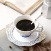 Creative Ceramic Coffee Cups for Couples, Saucer with Spoon, Flower Teapot, Herbal Tea Sets, Affordable Luxury, Modern Simplicit - Image 4