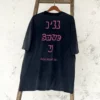 Kanye666 SAINT MICHAEL CHO Vintage High Street Loose Oversized 100％Cotton Nostalgia Tops Retro Black Tees Men T Shirt Hip Hop - Image 2