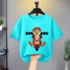 Boy Girls 100% Cotton T-shirt Summer Wear Baby Sports Cartoon Tees Trendy Printing Cool Bear T Thin Soft Crew Children's Clothes - Image 4