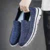 Summer Casual Shoes Men Canvas Shoes Breathable Flats Men Slip On Fashion British Loafers Lazy Shoes Plus Size 39-50 - Image 5