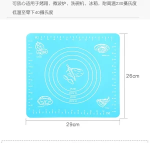 Silicone Non-Stick Mat Rolling Dough Pad Kitchen Tools Kitchen Tools 29*26cm Baking Mat Cake Board Useful Kitchen Accessories - Image 6