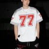American retro men sports high street casual basketball clothing hip-hop couple trendy brand oversized T-shirt harajuku - Image 4