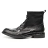 Retro Cowhide Mens Ankle Boots Luxury Genuine Leather 2024 Autumn Designer British Style Casual Black Business Brogues Shoes Man - Image 4