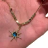 Blue starry Sun pendant necklace - Image 4