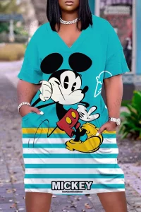 Disney Dresses Plus Size Xxxl Elegant Dresses for Women for Party Woman Elegant Dress 5xl Large Size Women's Clothing Chic 2022 - Image 4