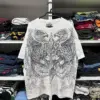 Y2K Tshirt New Harajuku Retro Hip Hop Skull Printing Oversized T shirt Mens Womens Short Sleeved Gothic Clothing Tops Streetwear