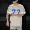 American retro men sports high street casual basketball clothing hip-hop couple trendy brand oversized T-shirt harajuku - Image 5