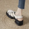 Platform Chunky Heel Goth Sandals For Women Girls Roman Buckle Strap Block Chunky Heel 2024 New Summer Open Toe Casual Shoes - Image 4