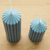 New Aromatherapy Candle Plastic Mold Large Peaked Fine Tooth Cylindrical Candle Making Kit Geometric Shape Acrylic Pc Molds - Image 2