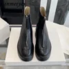 Autumn Winter Thick Sole Knight Boots Women Front Zipper Real Leather Ankle Boots Luxury Quality Motorcycle Boots Female Botas - Image 4