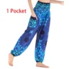 Women Hippie Pants Boho Loose Yoga Pants Rayon Pocket Female Beach Clothing Daily Harem Baggy Jogging Outdoor High Waist Printed - Image 3