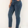 Plus Size BoyFriend Women's Jeans 6XL Fashion Straight Vintage Mid Waist Full Length Pants Female Stretchy Jeans for Mom Pants
