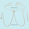 Chest Chains Sexy Body Jewelry Charm Goth Body Chain Bikini for Women Summer Accessories Beach Waist Gift Necklaces Round - Image 4