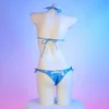 Women Sexy Bikini Set Shark Print Swimwear Bathing Suit Bra Top with Panties Female Minimal Coverage Swimsuit Lingerie Underwear - Image 4