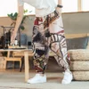 New Mens Hippie African Print Baggy Low Crotch Pants Casual Cotton Genie Boho Pants Men Hiphop Streetwear Traditional Trousers - Image 3