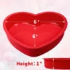 Silicone Heart Shaped Cake Pan 6 Inch Nonstick Heart Cake Valentine's Day Baking Heart Cake Mold Bakeware Kitchen Supplies Tools - Image 6