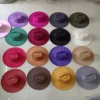 Women's suede 10cm wide Brim Fedora hat Men's autumn and winter felt jazz hat Classic suede Fedora Sombrero - Image 6