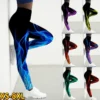 Sport Leggings Women 3D Digital Fire Printed Tights Yoga Pants Flame Gym Clothing Femme Workout Leggins Ladies XS-8XL - Image 2