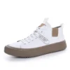 High Top Mens Sneakers Fashion Men Casual Shoes Luxury Brand White Sneakers Tenis Ankle Boots Fashion Skate Shoes Men Breathable - Image 2