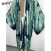 2022 WINYI Summer Beach Wear Swim Suit Cover Africa sweet lady boho Cardigan stitch colorful sexy Holiday long Sleeve Kimono - Image 3