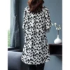 Female Loose Fashion Polka Dot Printed Chiffon Shirt Summer Women's Clothing Casual All-match Single-breasted 3/4 Sleeve Blouse - Image 6