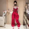 Teenage Girls Casual Wear Star Vest Tops Wide Leg Cargo Pants Suits Hip Hop Kids Sweatpants Pockets Joggers Trousers Tracksuit - Image 3