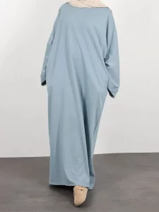 Ramadan Eid Hoodies Abaya Dubai Saudi Arabia Turkey Islam Muslim Modest Dress Prayer Clothes Women Kebaya Robe Femme Musulmane - Image 3