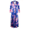 Dress Women Summer Style Hot Style Europe Ladies v-neck Posed Floral Print Long Dresses Casual Vestidos CKXOM1115 - Image 5