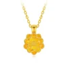 100% Genuine 999 Pure Gold Flower Pendant Exquisite Jewelry For Wife And Girlfriend Gift 24k Gold Women's Necklace - Image 5