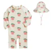 Children's One-piece Swimsuit SPF 50 Summer New Swimsuit INS Style Boy Baby Girl Beach Split Swimsuit Children's Sun Hat - Image 2