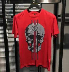 S-6XL Streetwear Men Diamonds Summer Mens Rhinestones Skulls Graphic T Shirt Male Fashion Tees Casual anime Tops - Image 6