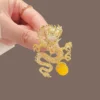 High End Chinese Dragon Zodiac Brooch Fashion Crystal Rhinestone Badge Jewelry Lapel Pins Animal Corsage Luxulry Accessories - Image 3