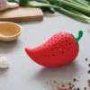 Creative Chili Spice Spice Filter Stew Soup Silicone Tea Herbal Infuser Filter Tool Seasoning Kit Kitchen Practical Gadgets - Image 2