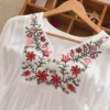 Summer Women Mexican Embroidered Floral Peasant Blouse Vintage Ethnic Tunic Boho Hippie Clothes Tops Blusa Feminina - Image 6