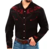 Western denim long sleeve shirt ethnic tribal style party outdoor casual luxury men's shirt design soft and comfortable 2024 - Image 5