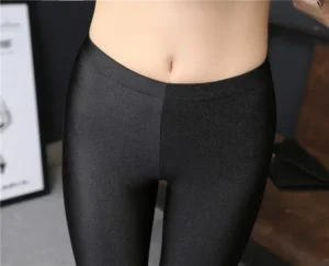 Lady Push Up Slim Leggings Fashion New Style Shine Legging Girl Black Leggings Summer Autumn Fitness Pant - Image 5