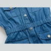 Girls New Summer Denim Dress Teenagers Pure Cotton Vest Skirt Children Fashi Sleeveless Clothes 6 8 10 12 14 16 Year - Image 6