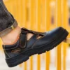 men fashion breathable steel toe covers working shoes worker soft leather sandals summer safety boots designer footwear protect - Image 3