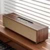 Retro Wooden XM520 Wireless Bluetooth 5.3 Speaker TF Card USB Flash Computer Dual Speakers Outdoor Heavy Bass Stand Home Stereo - Image 2