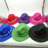 Fedora Top Hat Men's Women‘s Summer Straw Hat Accessory Elastic Webbing Colorful Webbing Stripe Hat Any Matching Accessories - Image 4