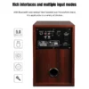 2.0 High Fidelity Stereo Active Style Desktop Wooden Bluetooth Speaker 80W High Power Home Theater Sound System for Living Room - Image 4