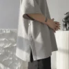 Summer Short Sleeve T-shirt Men Fashion 3 Colors Oversized T Shirt Men Streetwear Korean Loose Hip Hop O-Neck Tshirt Mens Top - Image 5