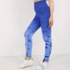 High waisted sexy peach buttocks lifting fitness pants tie dyed running, quick drying, slim fit yoga pants for women - Image 4