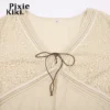 PixieKiki Fairy Gurnge Y2k Western Shirts Woman Flared Long Sleeve V Neck Tops Vintage Boho Earthy Hippie Clothes P67-CI15 - Image 6