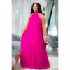 Wmstar Plus Size Women Long Dress leeveless Bandage Halter Hollow Out Splited A-line Maxi Dresses Outfits Wholesale Dropshipping - Image 4