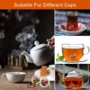 Stainless Steel Tea Ball Infusers - Set of 2, Extra Fine Mesh, Extended Chain Hook, Herbal Tea & Spices - Image 3