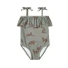 2023 RC New Kids Girl Floral Swimming Suits Brand Designer Children Girls Hawaii Bathing Suits Beach Vacation Conjoined Clothes - Image 4