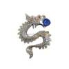 Vintage Women Men Luxury Rhinestone Dragon Phoenix Badges Brooches Exquisite Crystal Animal Retro Jewelry Party Banquet Pins - Image 5