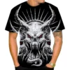 2024 New Devil Satan Print T-shirt 3D Summer Men Women Short sleeved Tee shirt Fashion Harajuku Hip Hop Casual Unisex Streetwear - Image 2